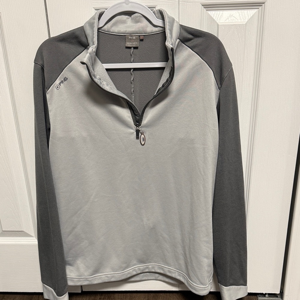 Ping Two-Tone Gray Half-Zip Pullover